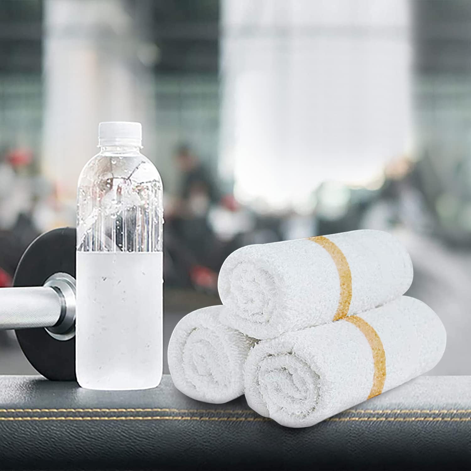 GREEN LIFESTYLE Gold Stripe Terry Kitchen Bar Mops 30 Oz 16 X 19 inches, Highly Absorbent, Ultra-Light, and Durable, Pack of 144 - Image 2