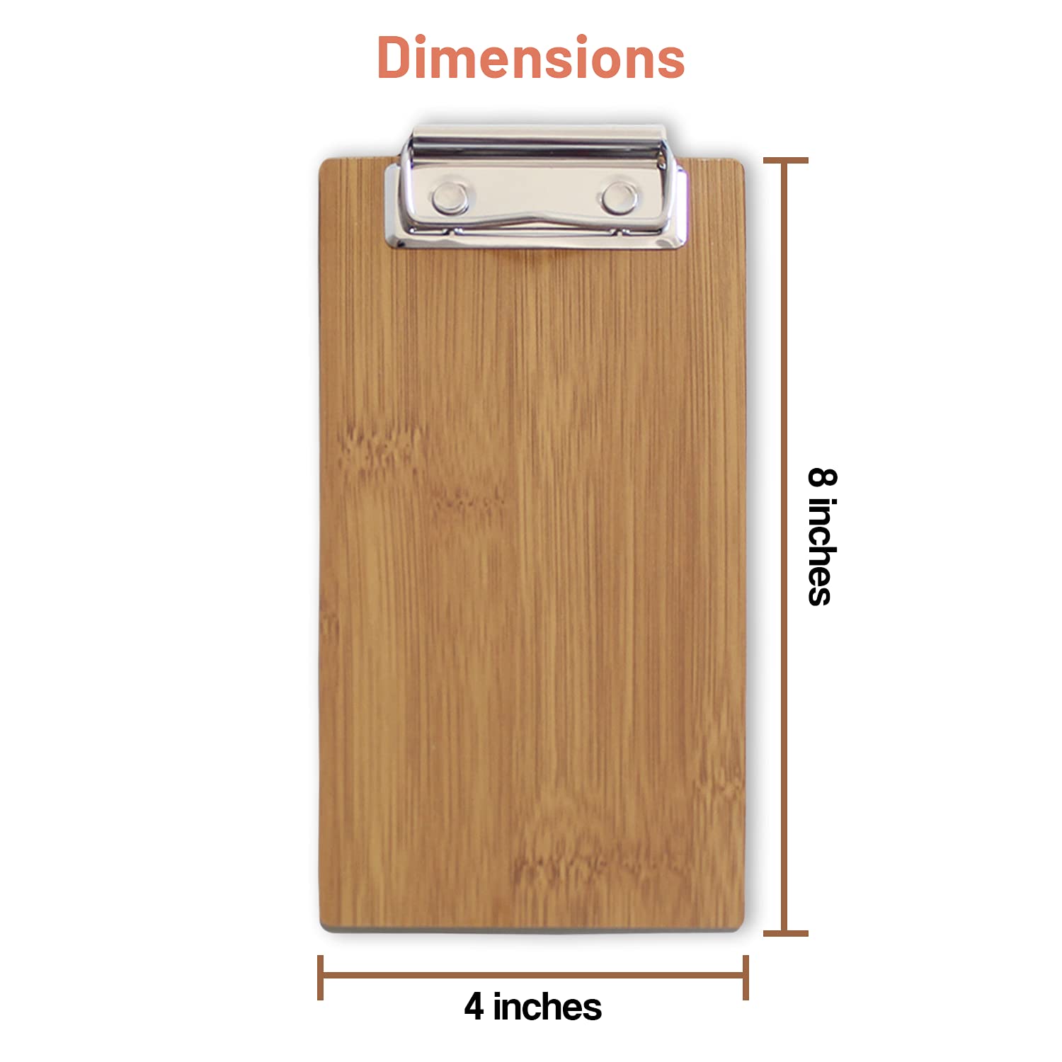 Olbia 10-Pack Wood Check Presenters for Restaurants, Server Book, Menu Holder for Cafes, Wooden Clip Board, Cute Waitress Book Organizer, Server Note Pads, Guest Check Book 8" x 4" (Natural) - Image 5