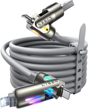 LISEN USB C to Lightning Cable, Chu...