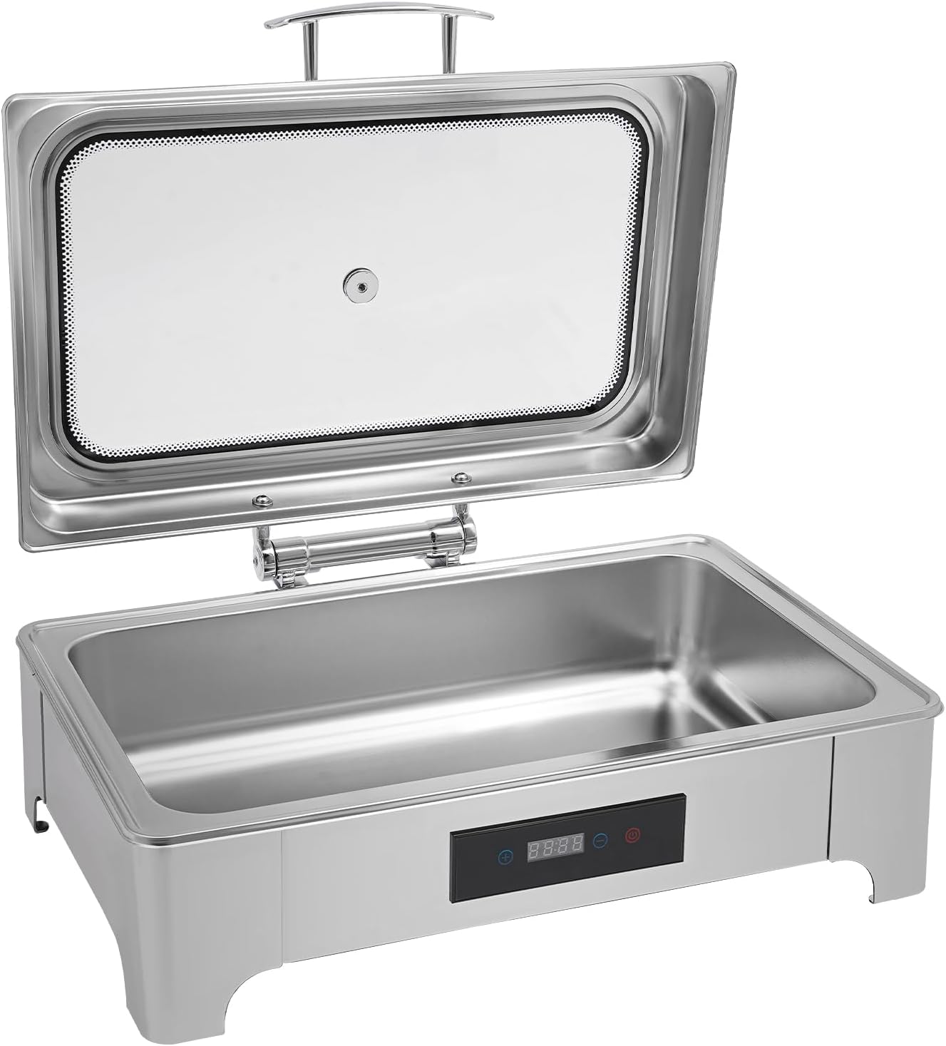 2 Pan Electric Chafing Buffet Dishes 9L Electric Buffet Server and Warmer Touch Control Food Warmer Buffet 95-194℉ with Temp Display & Glass Lid for Parties Catering Wedding - Image 8