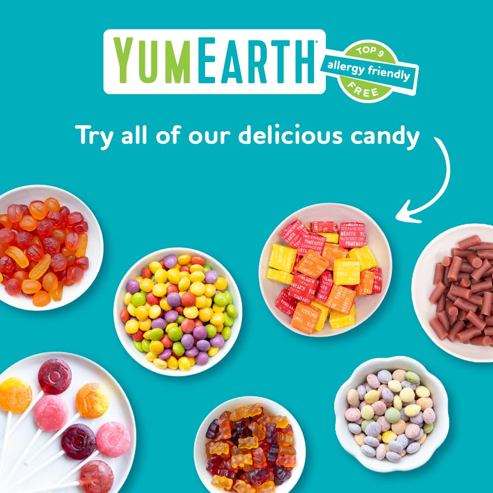 YumEarth Organic Fruit Chews - Fruit Flavored Candy Chews, No Dye, Allergy Friendly, Gluten Free, Non-GMO, Vegan Candy with No Artificial Dyes, 5 ounce (Pack of 6) - Image 8
