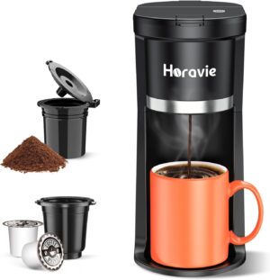 Small Single Serve Coffee Maker, Fa...