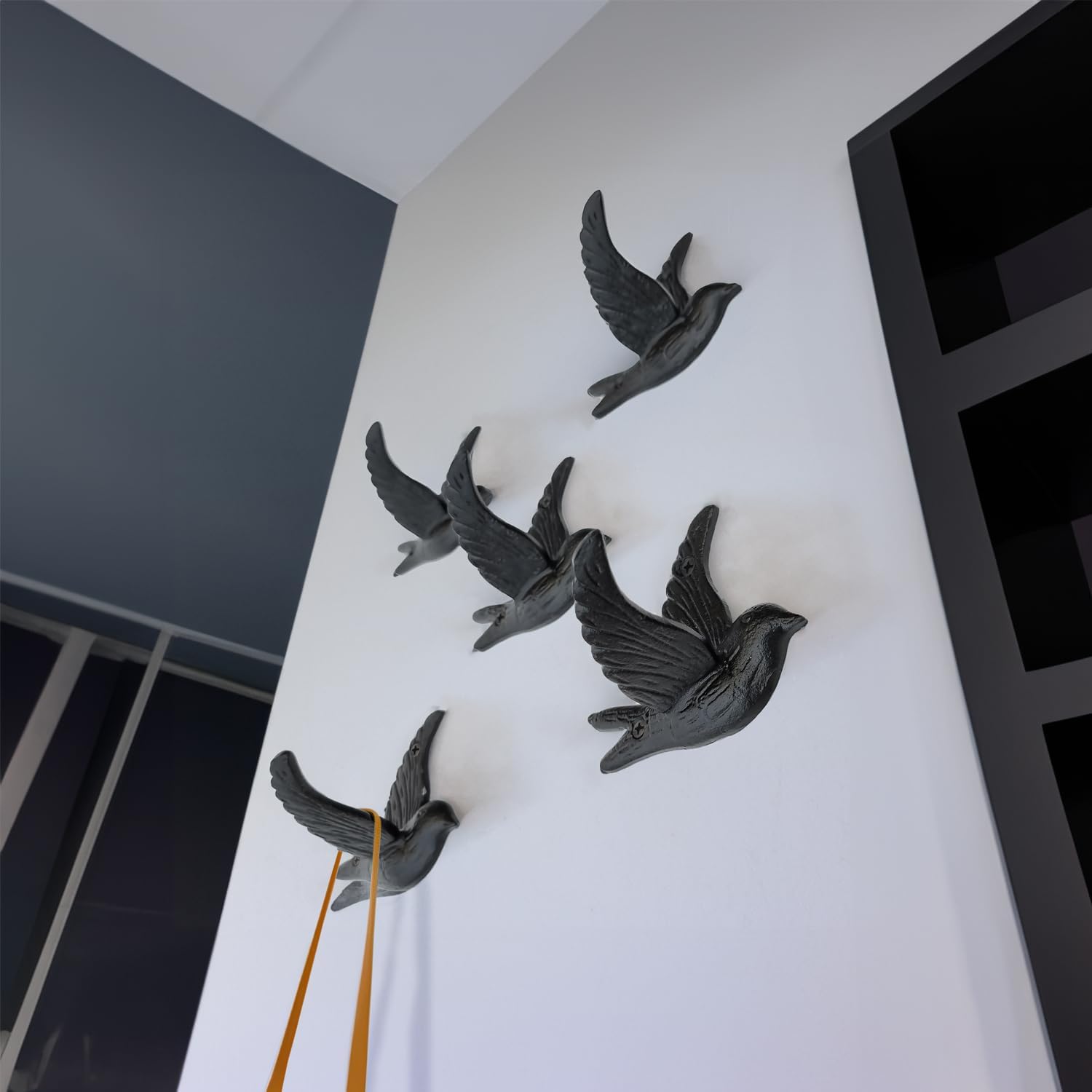 Ambipolar Flying Bird Iron Cast Decorative Bird Wall Mounted Coat Hooks (Classic) - Image 2