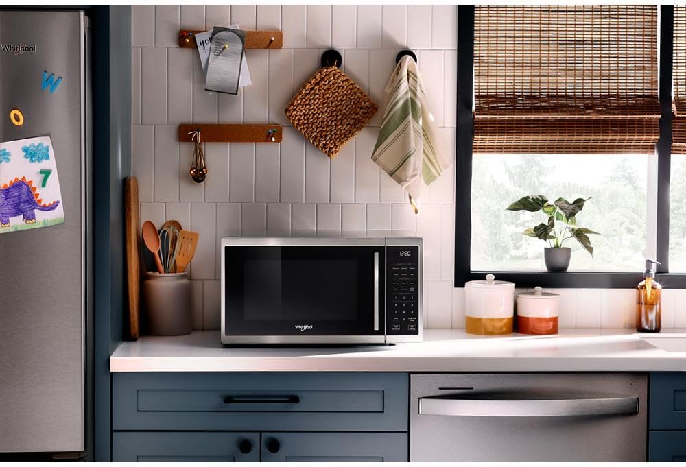 Whirlpool WMCS5522RS Countertop Microwave 1.0 Cu. Ft, All-in-One Multifunctional, Air Fry, Bake, Grill, Roast, 900 Watt Microwave, Stainless Steel - Image 7