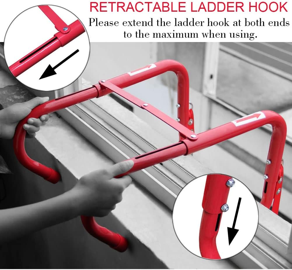 Hausse Retractable 2 Story Fire Escape Ladder, 13 Feet - Image 3