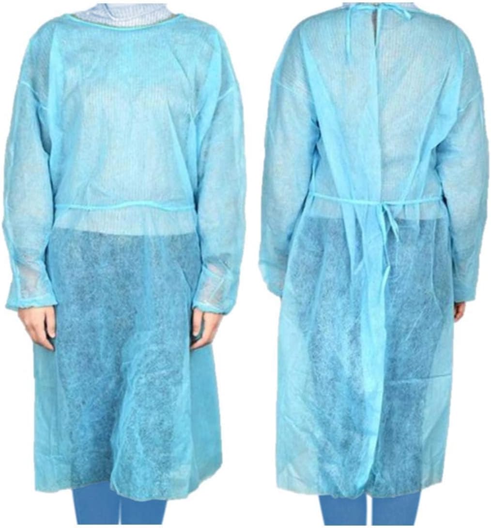 Dealmed Blue Isolation Gown – Disposable Medical Gowns, Latex-Free, Perfect for Hospitals, Medical Facilities, and Physicians’ Offices (Case of 50) - Image 3