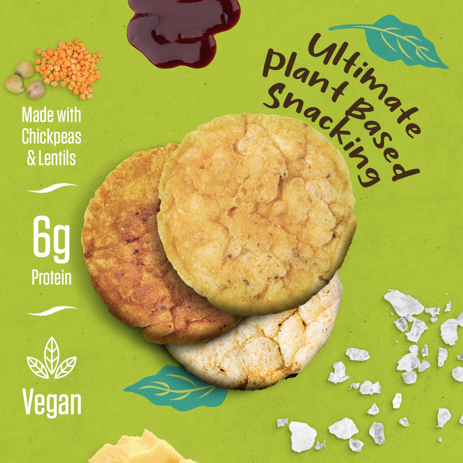 PeaKaPop Veggie Chips – Plant-Based, Healthy Veggie Crisps with Pea, Lentil & Chickpea Protein – Vegan, Gluten-Free, Popped Chips – Snack Size for Kids & Adults – 1 oz Bags (15-Pack) – Variety Pack - Image 4