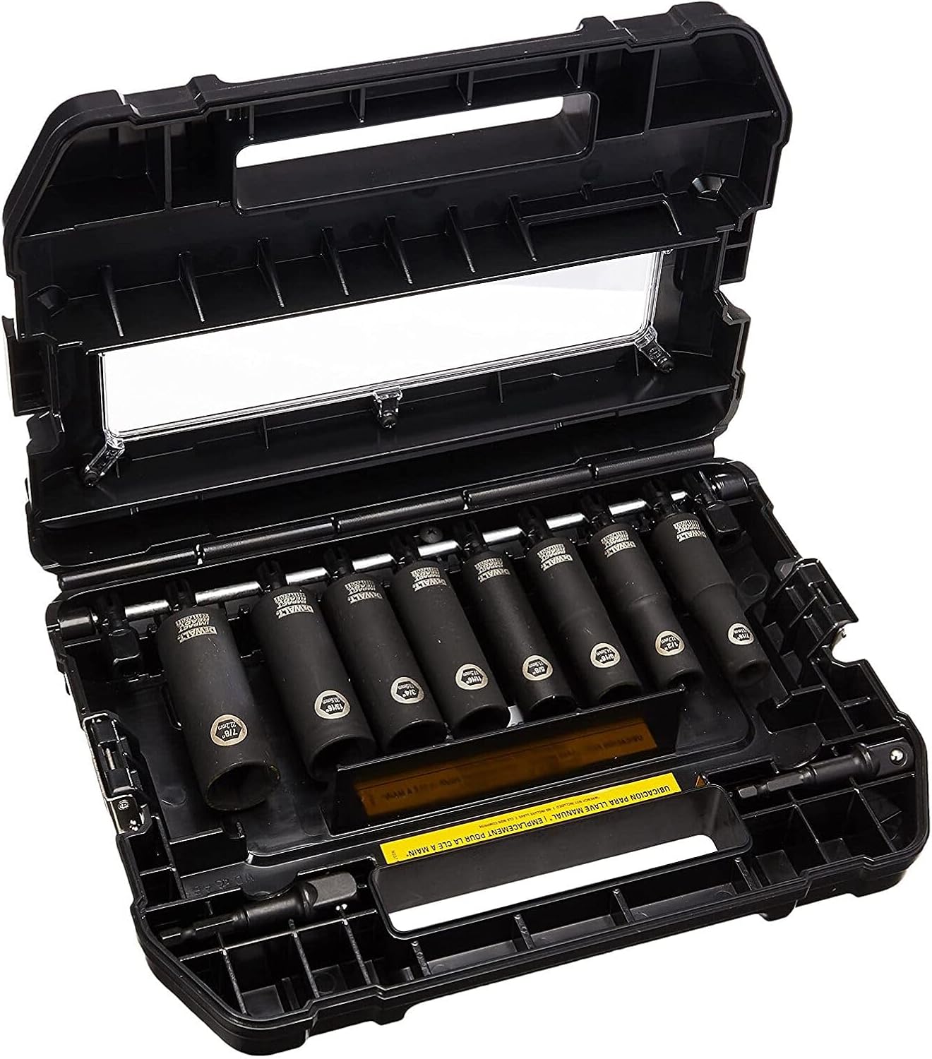 DeWalt Impact Socket Set 1/2 Drive, 10 Piece 1/4" to 1/2" Impact Socket Adapter Set (DW22812) - Image 5