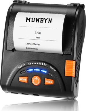 MUNBYN Bluetooth Receipt Printer, 5...