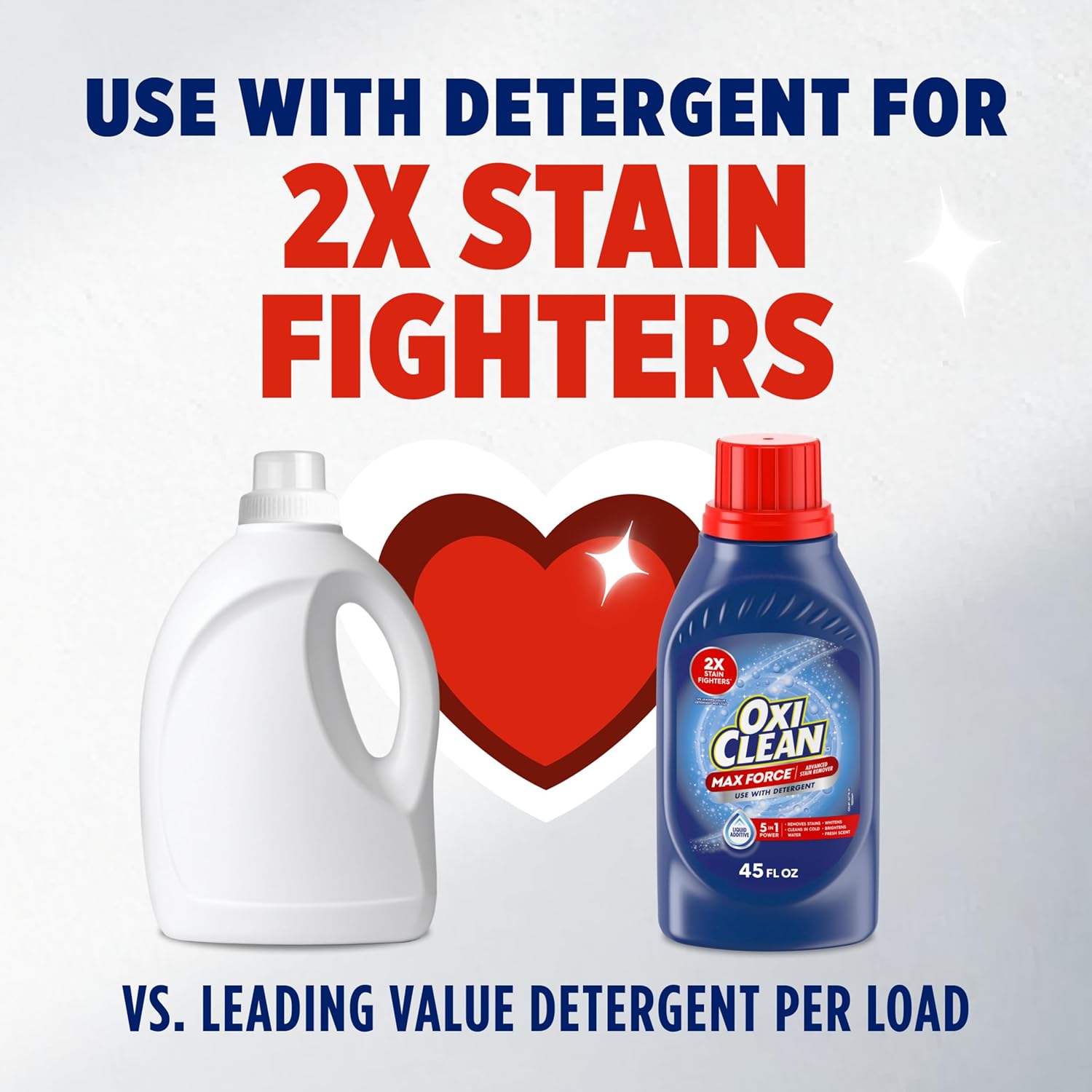 OxiClean Max Force Advanced Stain Remover Liquid, Color-Safe, Bleach-Free Kids and Baby Essential, Use with Detergent to Remove Messy Stains like Berries, Juice, Mud, Grass, 45 Fl Oz - Image 4