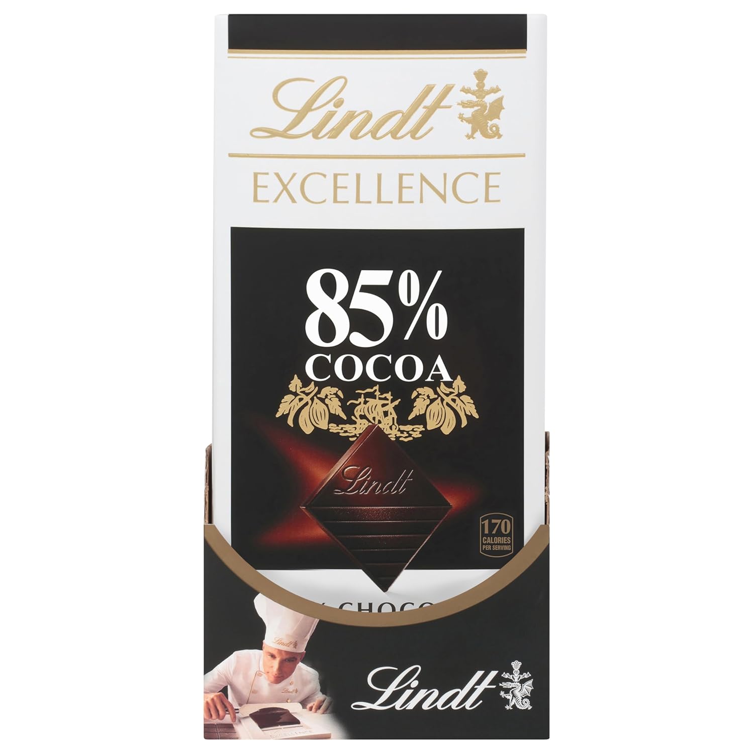 Lindt EXCELLENCE 85% Cocoa Dark Chocolate Bar, Dark Chocolate Candy, 3.5 oz. (12 Pack) - Image 11