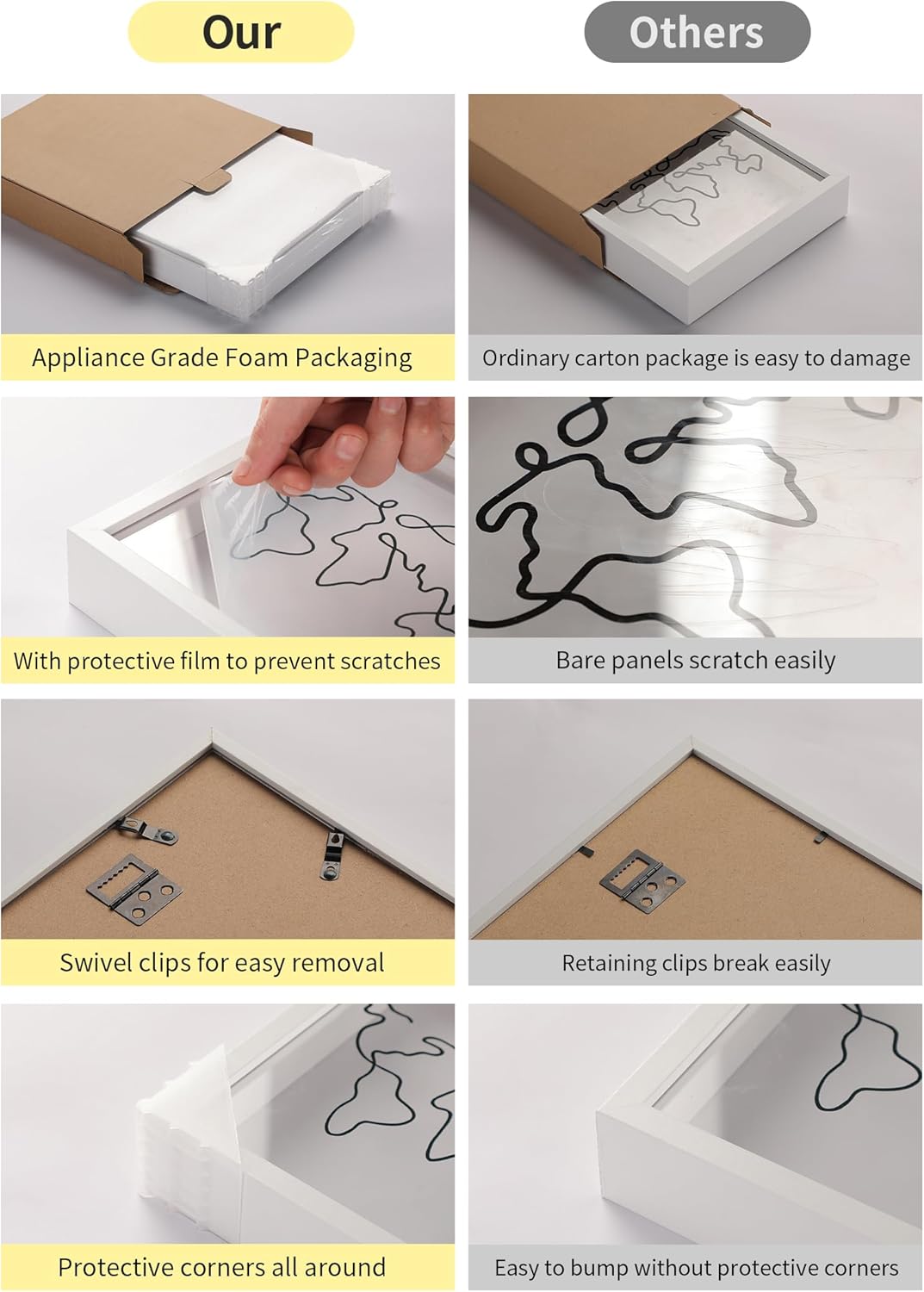 Travel Adventure Archive Shadow Box For Memories,8&12Inch Concert Travel Ticket Stub Memory Top Loading Shadow Keepsake Box With Slot On Top,life In a Shadow Box Travel Frame (White, 8x8) - Image 4