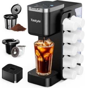 Hot & Iced Coffee Maker with M...