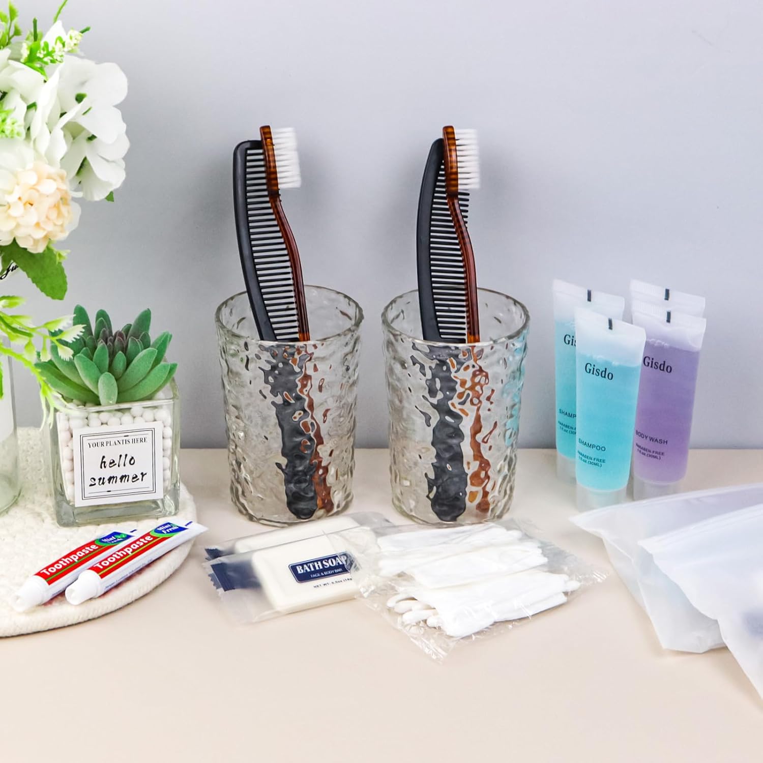50-Pack Toiletry Kits - Personal Hygiene & Travel Kit for Men, Women & Charity - Disposable, Bulk Homeless Care Package Supplies - Image 2