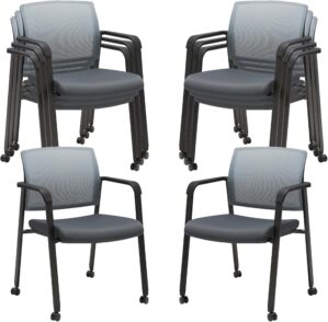 CLATINA Mesh Back Stacking Arm Chai...