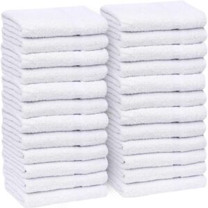 GOLD TEXTILES White Hand Towels 24 ...