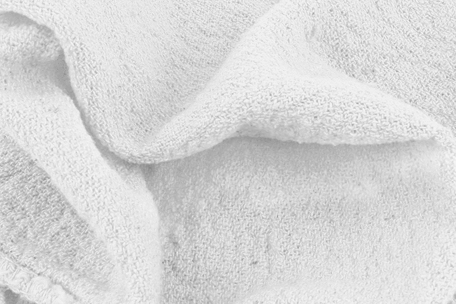 Avalon Towels Cotton Shop Rags – (Pack of 150) Size 12x14 Inches Cleaning Rags – Absorbent Shop Towels and Multipurpose Cleaning Towels for Automobiles, Industries, Garage and Homes (White) - Image 2