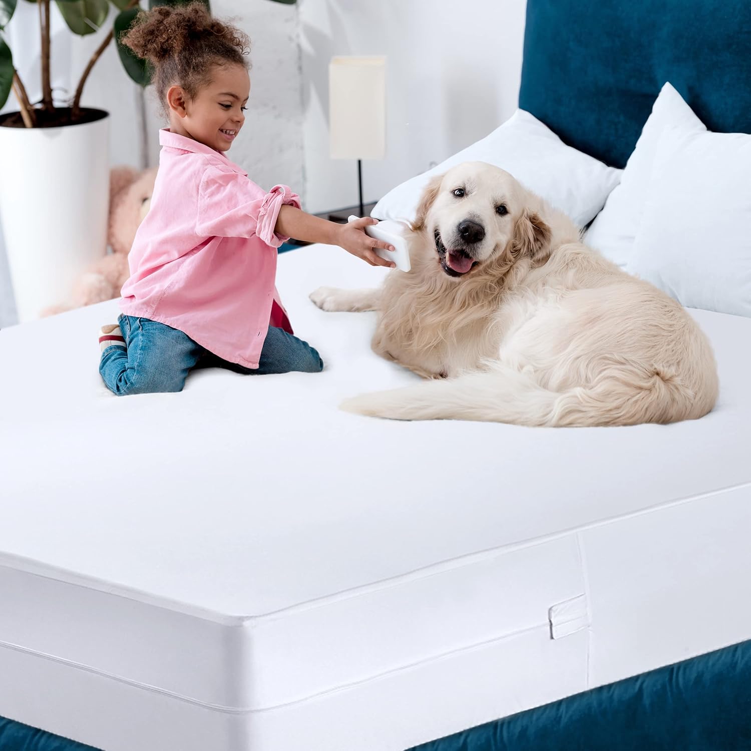 Utopia Bedding Mattress Protector Zippered Twin Size, 100% Waterproof Bed Bug and Dust Mite Proof Mattress Encasement, Absorbent 6 Sided Mattress Cover - Image 2