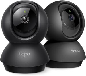 Tapo 2K Indoor Pan/Tilt Wired Secur...