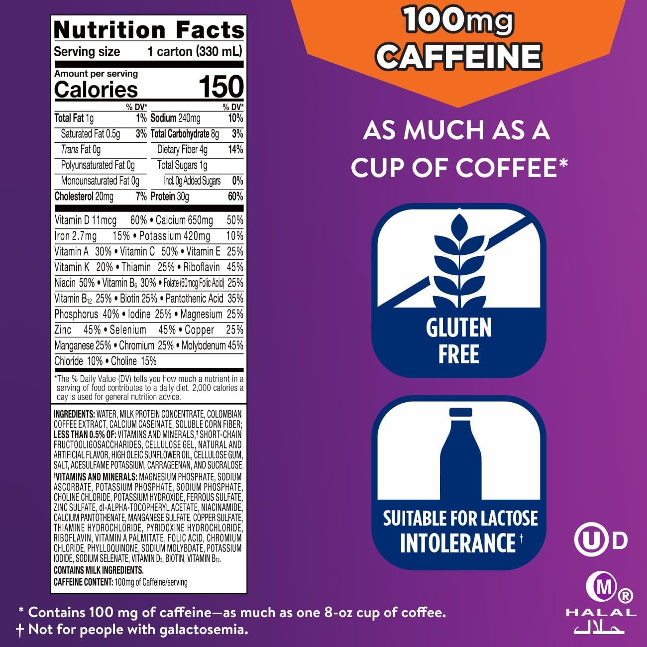Ensure Max Protein Cafe Mocha Nutrition Shake | 30g Protein, 1g Sugar, 4g Fiber Blend | 12 Pack - Image 6