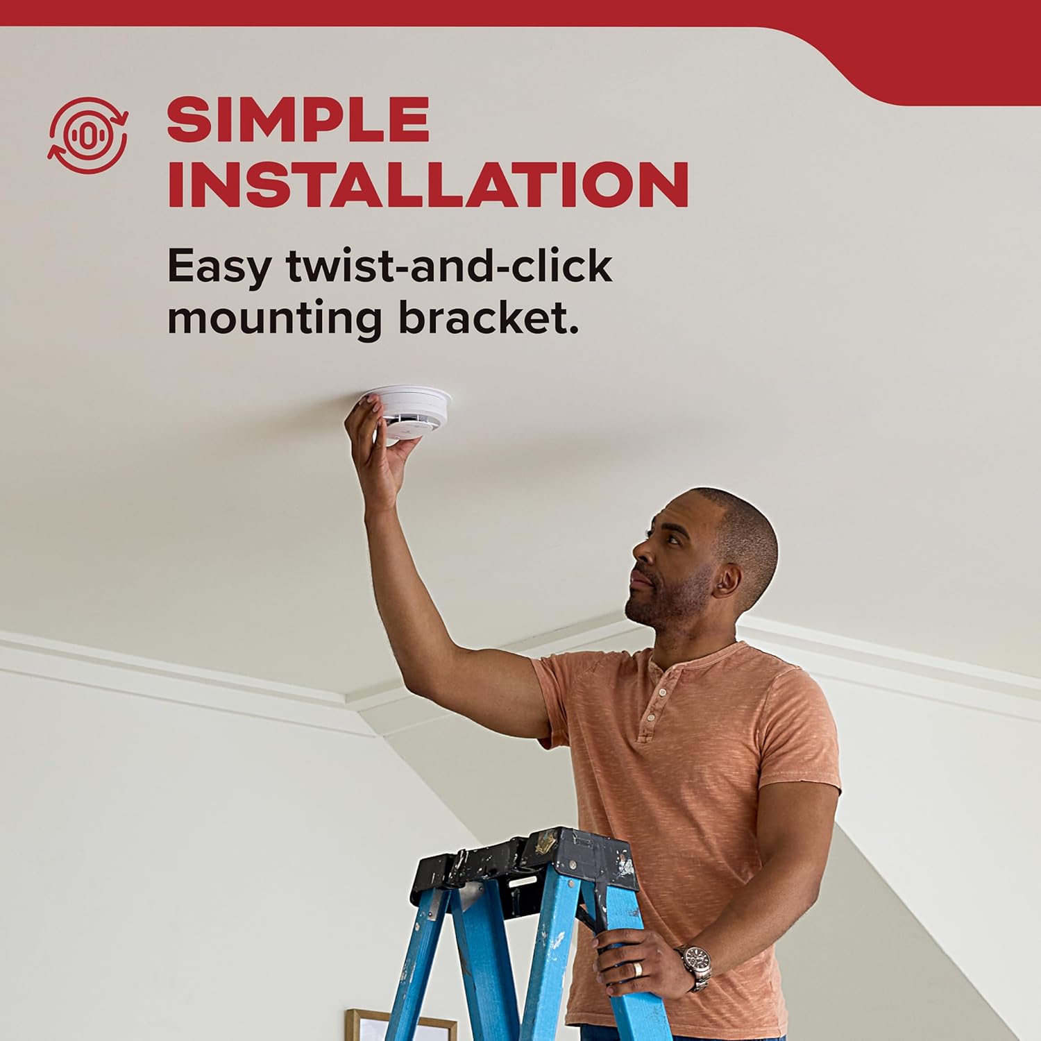 Kidde Smoke Detector, 10-Year Battery Powered, LED Warning Light Indicators - Image 6