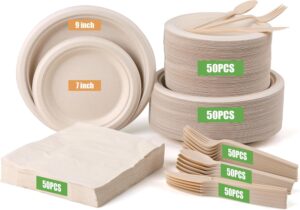 300 Pack Paper Plates Set Party Sup...