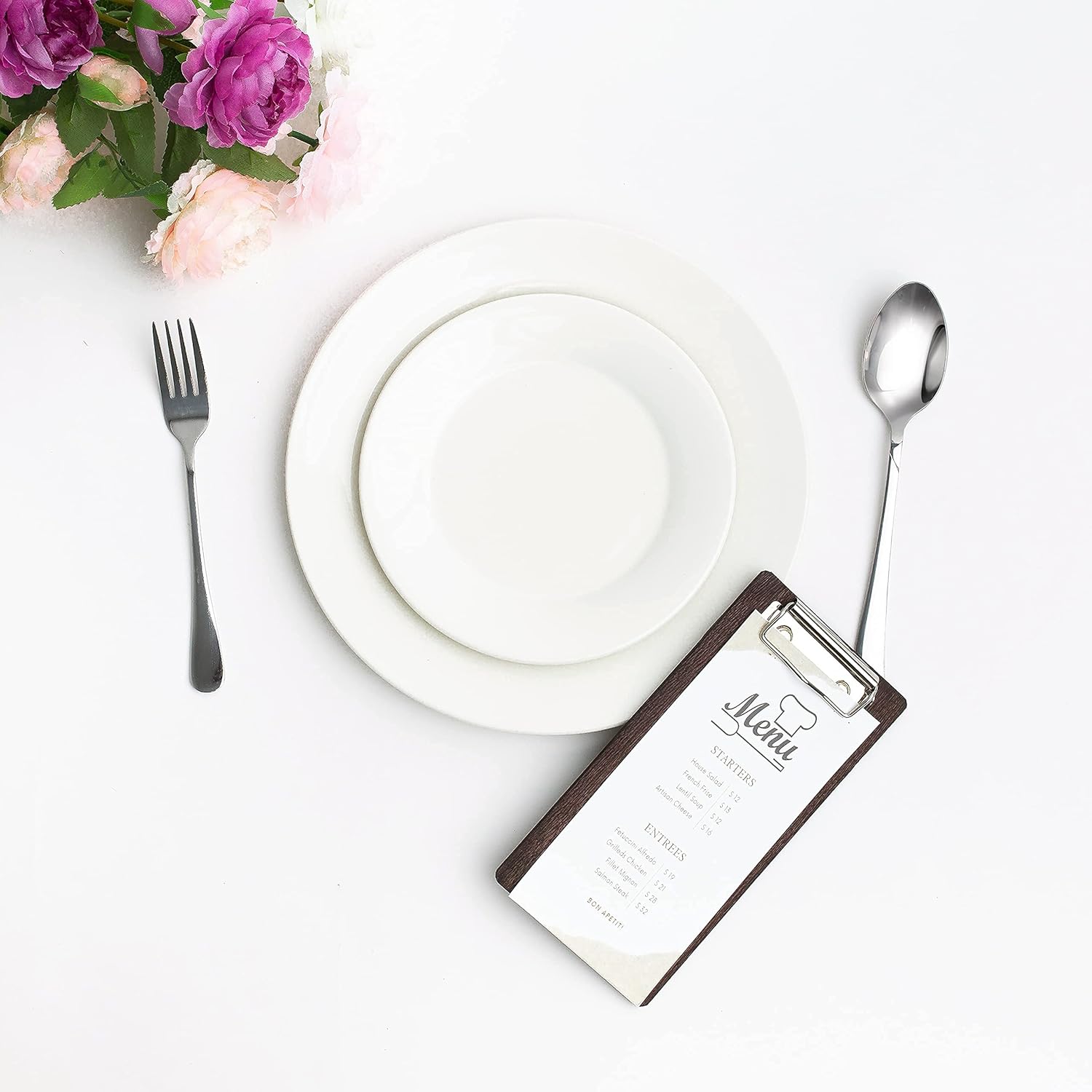 Olbia 10-Pack Wood Check Presenters for Restaurants, Server Book, Menu Holder for Cafes, Wooden Clip Board, Cute Waitress Book Organizer, Server Note Pads, Guest Check Book 8" x 4" (Walnut) - Image 2