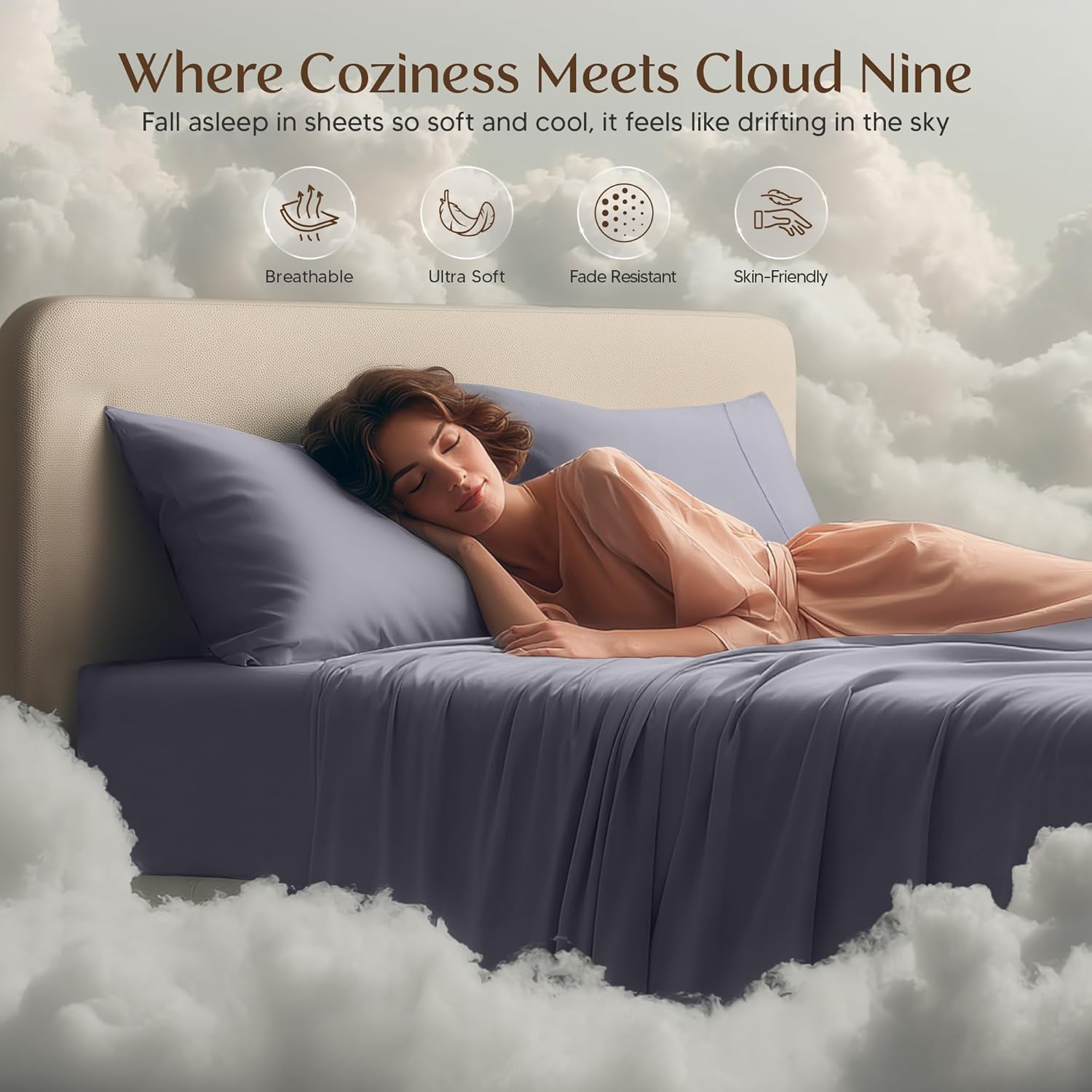 Utopia Bedding Queen Size Sheet Set – 4 Piece Bed Sheets, Soft and Breathable Microfiber, Includes 1 Fitted Sheet, 1 Flat Sheet and 2 Pillowcases – Oeko Tex (Grey) - Image 6