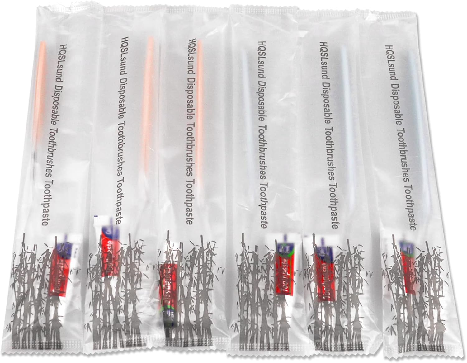 30 Pack Disposable Toothbrushes with Toothpaste, Individually Wrapped Bulk Medium Soft Bristle Tooth Brush Manual Travel Toothbrush Kit Bulk, White, 0.5 kilograms - Image 6