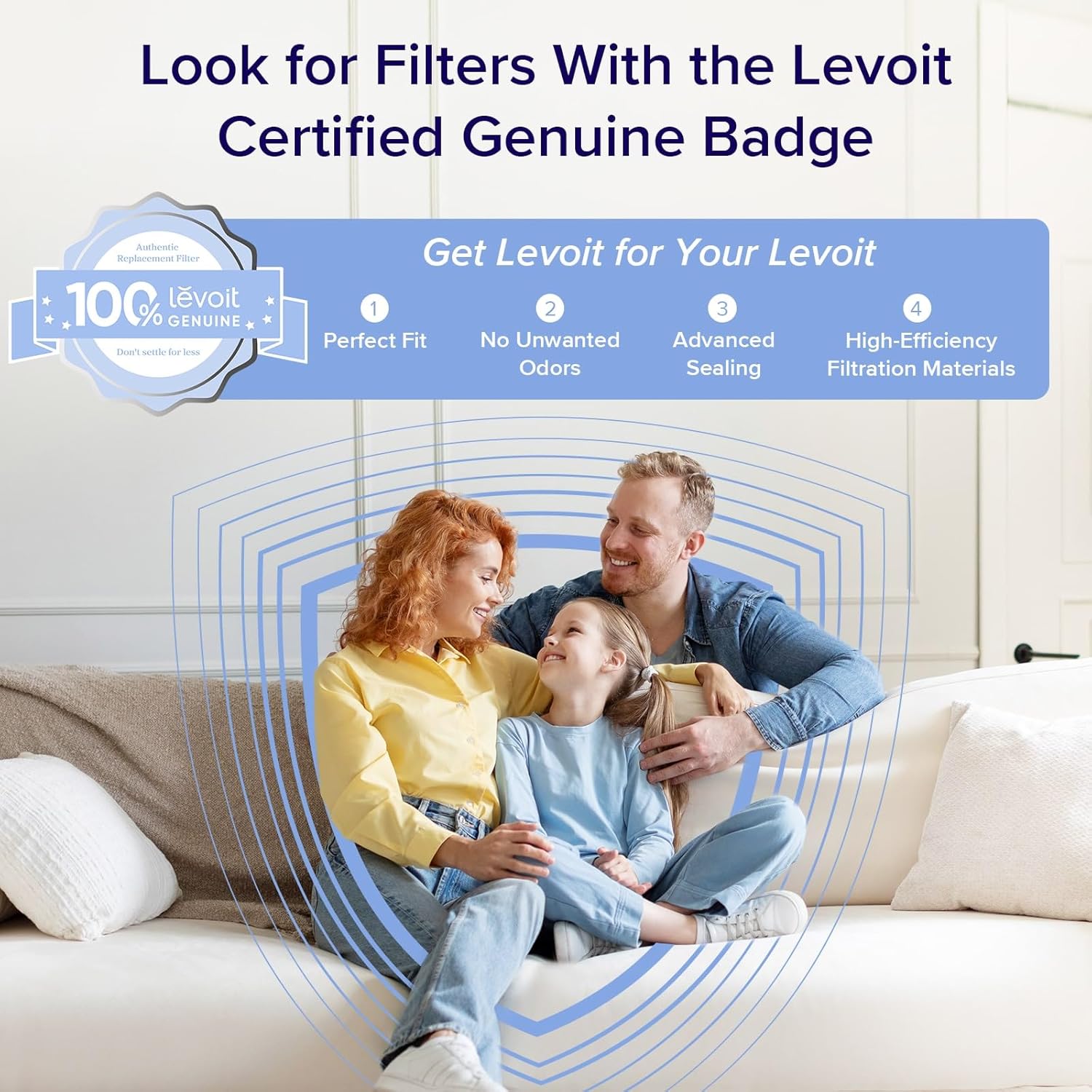 LEVOIT Air Purifiers for Home Large Room Up to 1875 Ft² with Washable Pre-Filter, AHAM VERIFIDE, Air Quality Monitor, HEPA Sleep Mode for Allergies, Pet Hair in Bedroom, Vital 200S-P, White - Image 6
