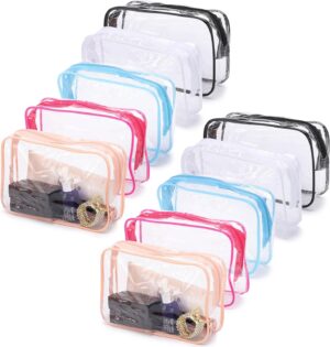 Tbestmax 10 Pcs Clear Cosmetic Bags...