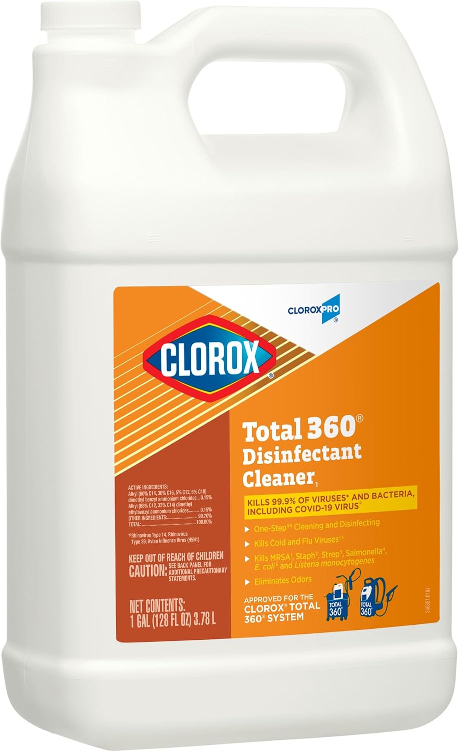 CloroxPro Total 360 Disinfectant Cleaner, Industrial Cleaning and Disinfecting Spray, 128 Ounces Each (4 Pack) - 31650 - Image 3