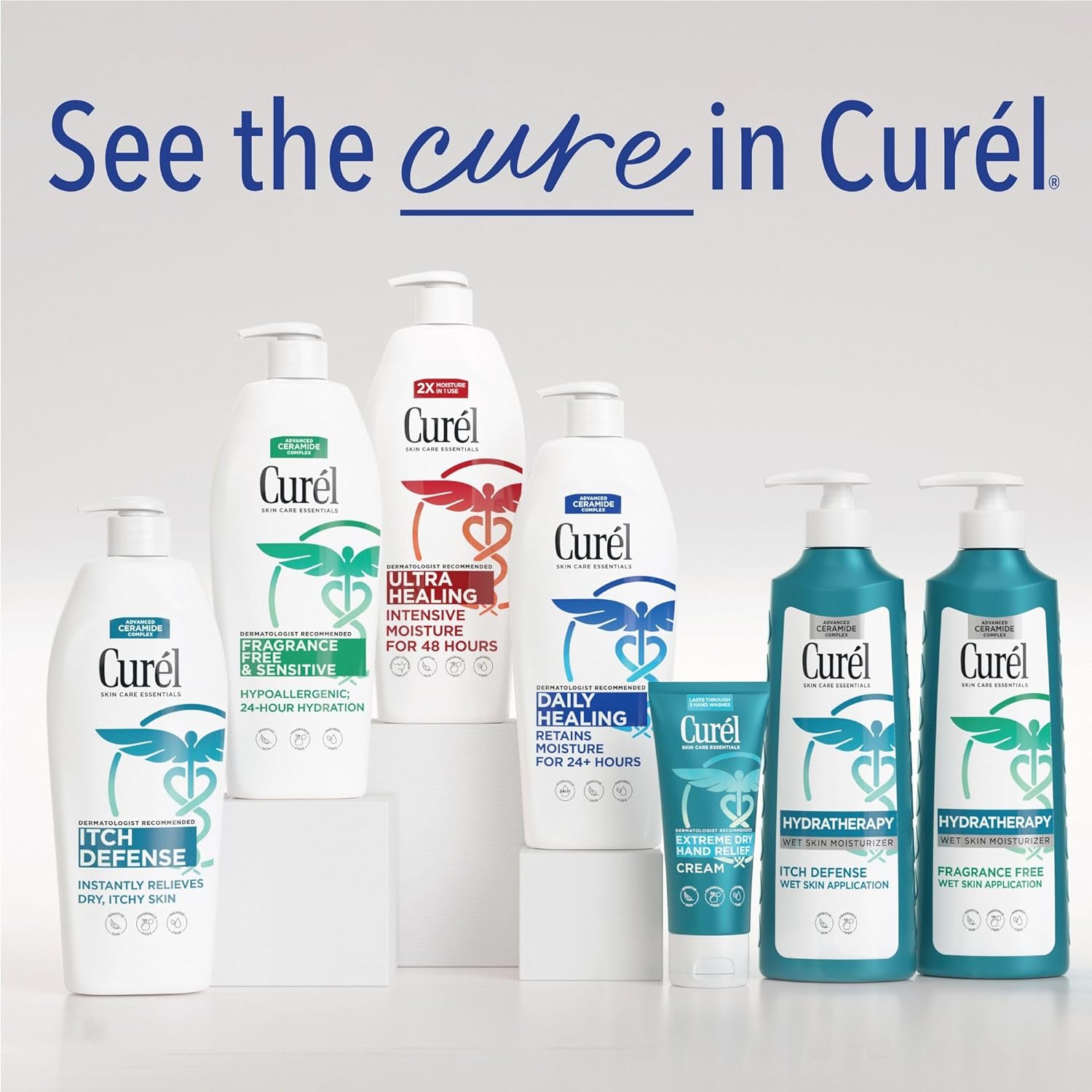 Curel Daily Healing Body Lotion for Dry Skin, Dermatologist Recommended Hydrating Body Lotion with Advanced Ceramides Complex 1 Oz, Pack of 30 - Image 6