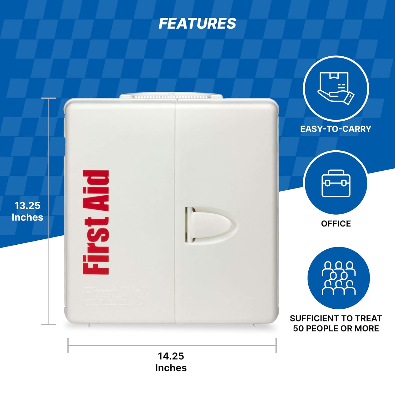 First Aid Only 1000-FAE-0103 SmartCompliance 50-Person OSHA Compliant First Aid Kit for Business, Large Plastic First Aid Cabinet with Medications, 245 Pieces - Image 5