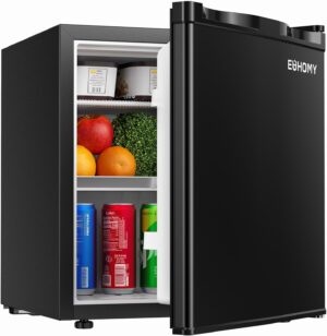 EUHOMY 1.7 Cu.Ft Mini Fridge, Rever...