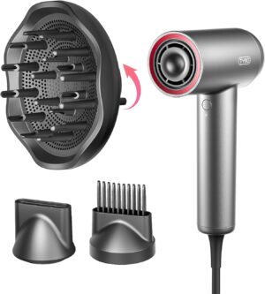 TYMO Hair Dryer with Diffuser, 1500...