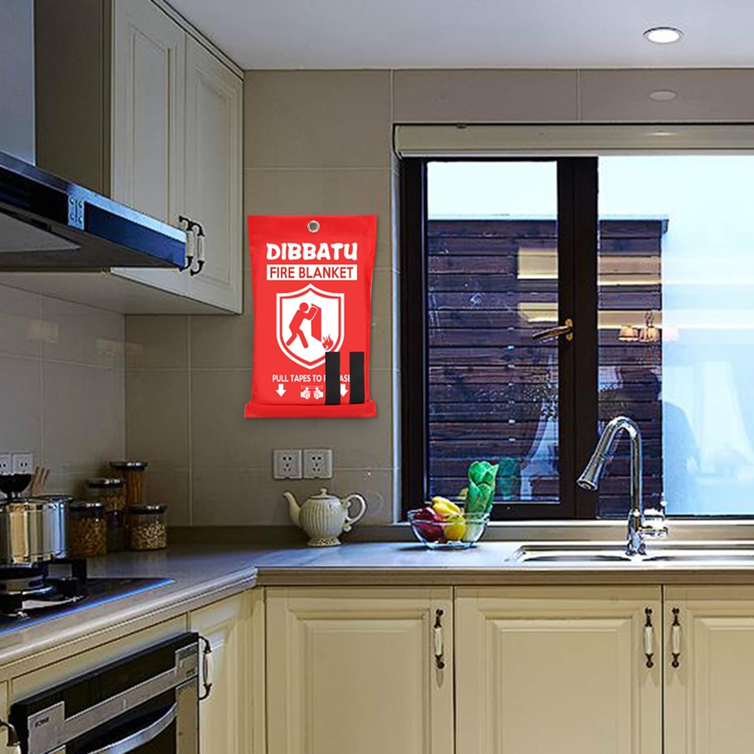 DIBBATU Fire Blanket for Home and Kitchen, Fire Blankets Emergency for Home, Emergency Fire Blankets Retardant for House, Fireproof Blanket, Survival FireBlanket for Kitchen,Fireplace, Grill, BBQ - Image 9