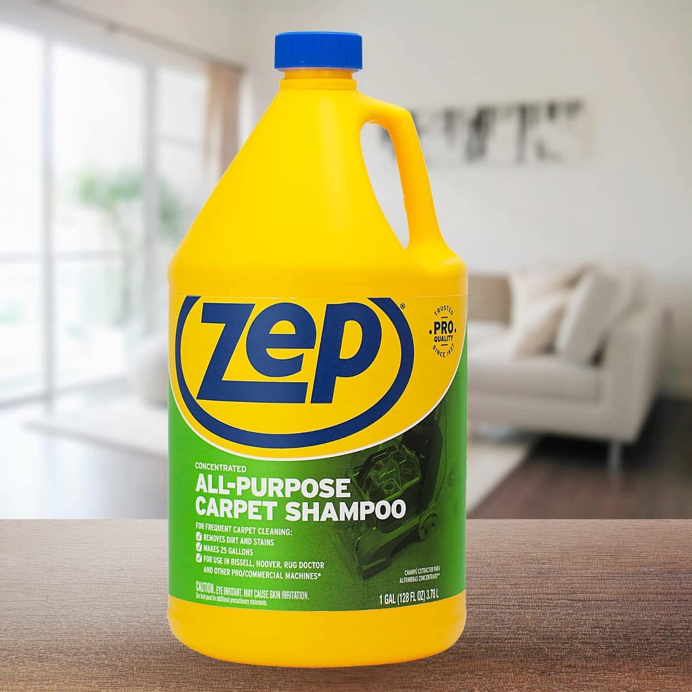 Zep All-Purpose Carpet Shampoo Concentrate Cleaner - 1 Gallon - ZUCEC128 - Professional Formula Removes Dirt and Stains - Image 3