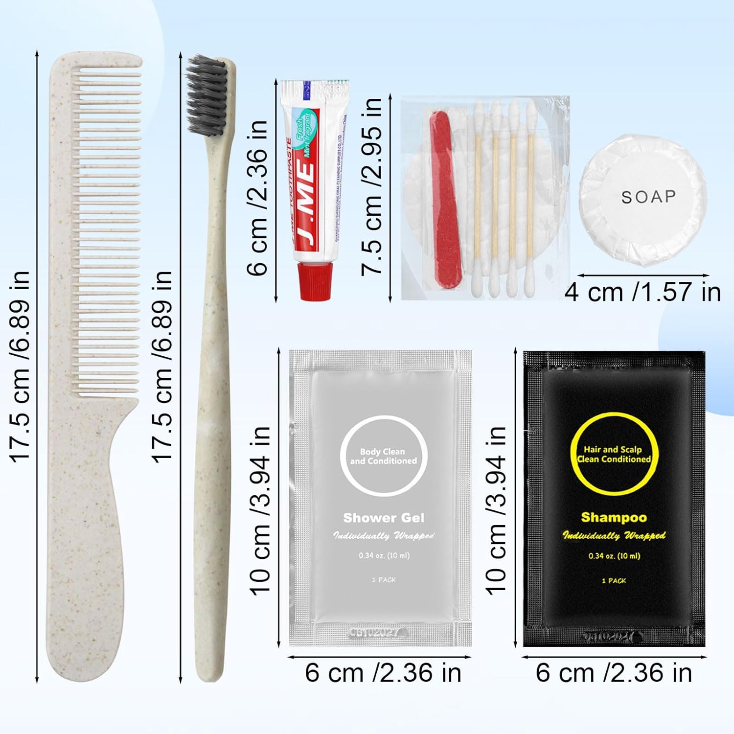 Toiletry Kits Homeless Personal Hygiene Kits for Homeless Care Package Supplies In Bulk, Disposable Travel Size Essential Women Men Toiletries Set for Hotel, Charity,Camping,Travel (40 Pack) - Image 2