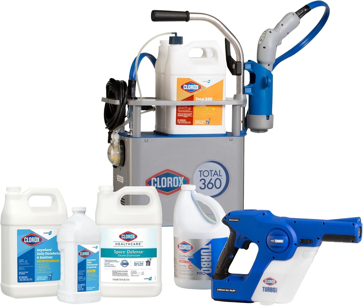 CloroxPro Total 360 Disinfectant Cleaner, Industrial Cleaning and Disinfecting Spray, 128 Ounces Each (4 Pack) - 31650 - Image 7