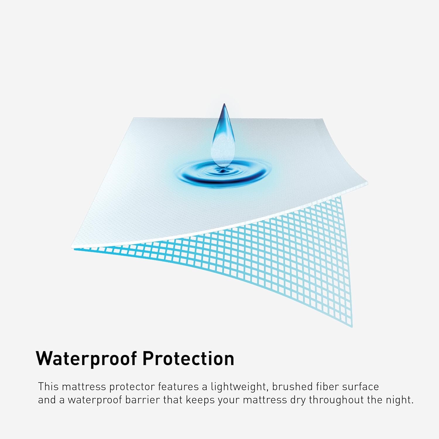 Bedgear King Basic Mattress Protector - Lightweight, Noiseless, and Waterproof Fabric Cover for Bed - Washable and Breathable Mattress Pad - Protects Against Stains - Image 5
