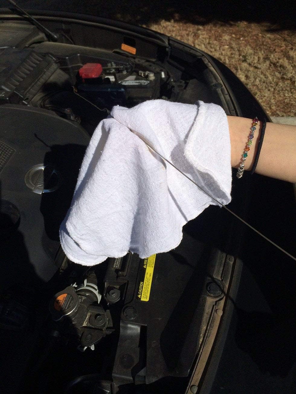 Avalon Towels Cotton Shop Rags – (Pack of 150) Size 12x14 Inches Cleaning Rags – Absorbent Shop Towels and Multipurpose Cleaning Towels for Automobiles, Industries, Garage and Homes (White) - Image 3