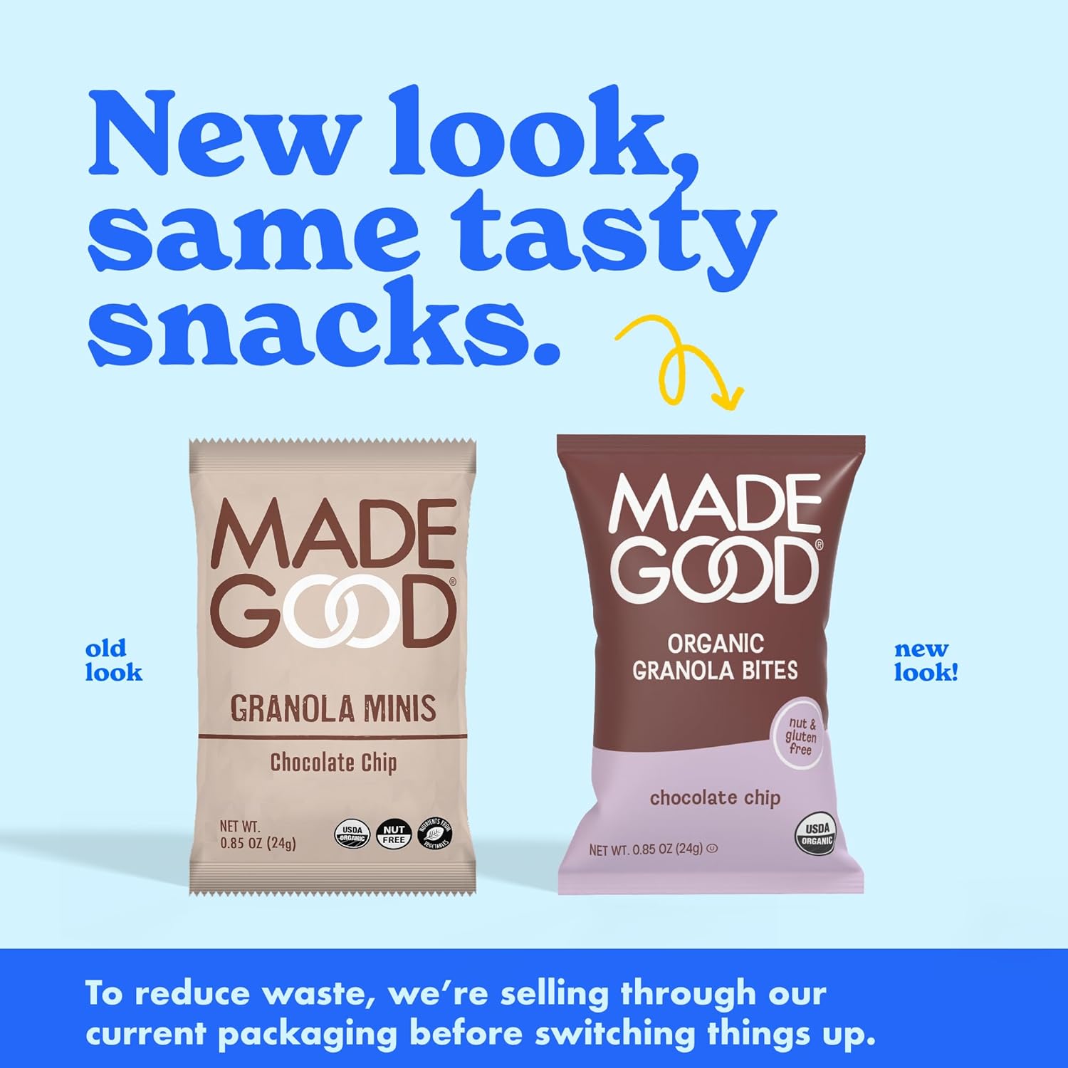 MadeGood Granola Bites Chocolate Chip & Strawberry Variety Pack (28 Count) Gluten Free and Organic Snacks - Image 4