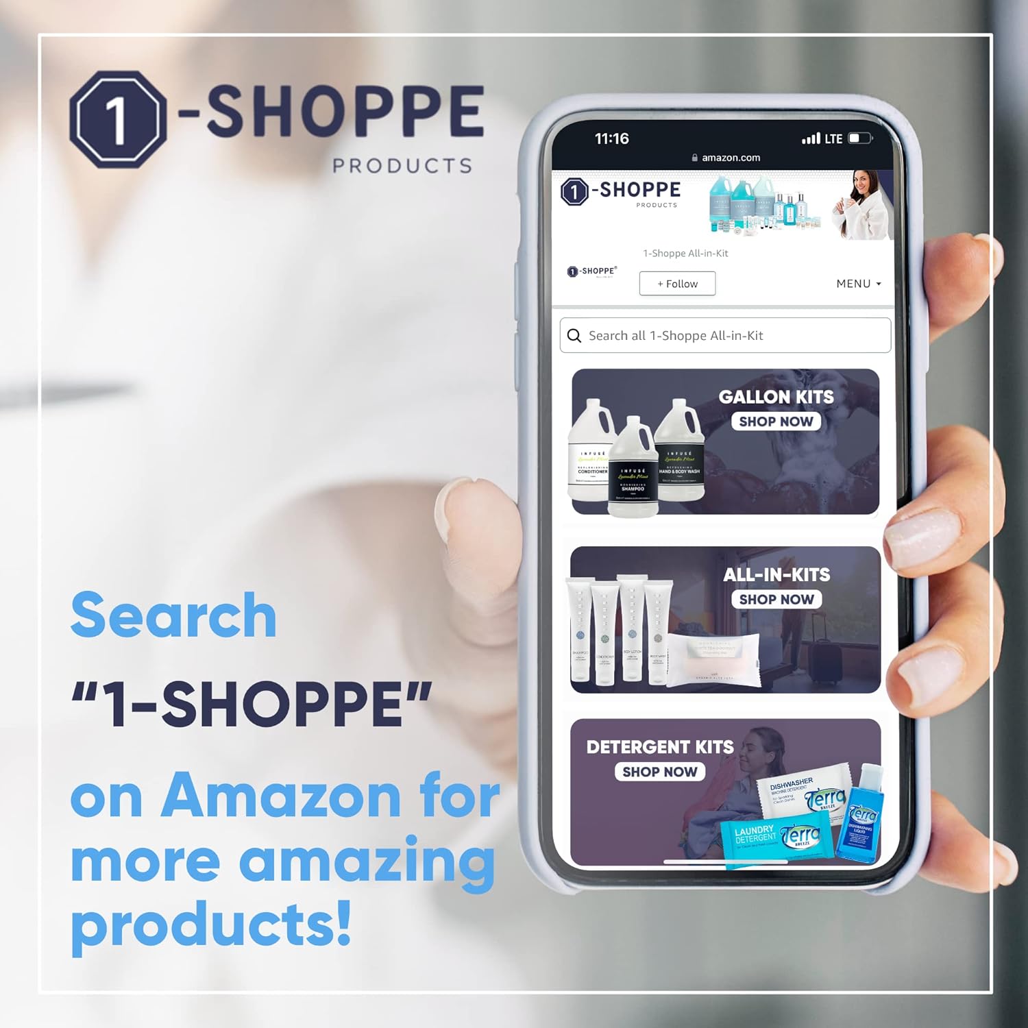 H2O Therapy Hotel Soaps & Toiletries Bulk Set | 1-Shoppe Amenities Kit | 0.85oz Shampoo & Conditioner, Body Wash, Lotion, 1oz Bar Soap | Travel Size | 300 Pieces - Image 7