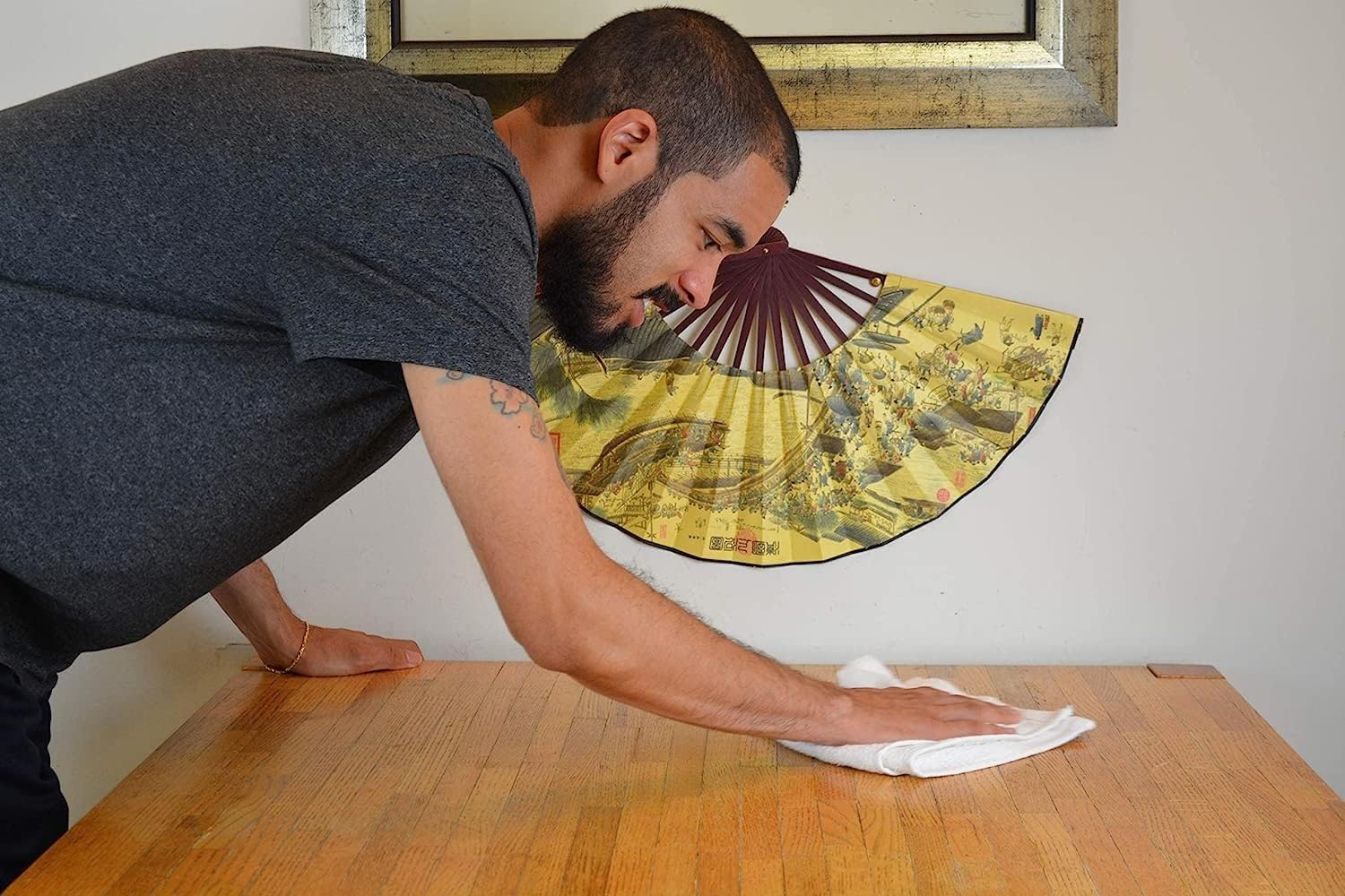 GREEN LIFESTYLE Gold Stripe Terry Kitchen Bar Mops 30 Oz 16 X 19 inches, Highly Absorbent, Ultra-Light, and Durable, Pack of 144 - Image 3