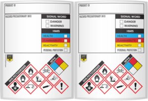 SDS OSHA Data Labels 4 x 3 Inches, ...