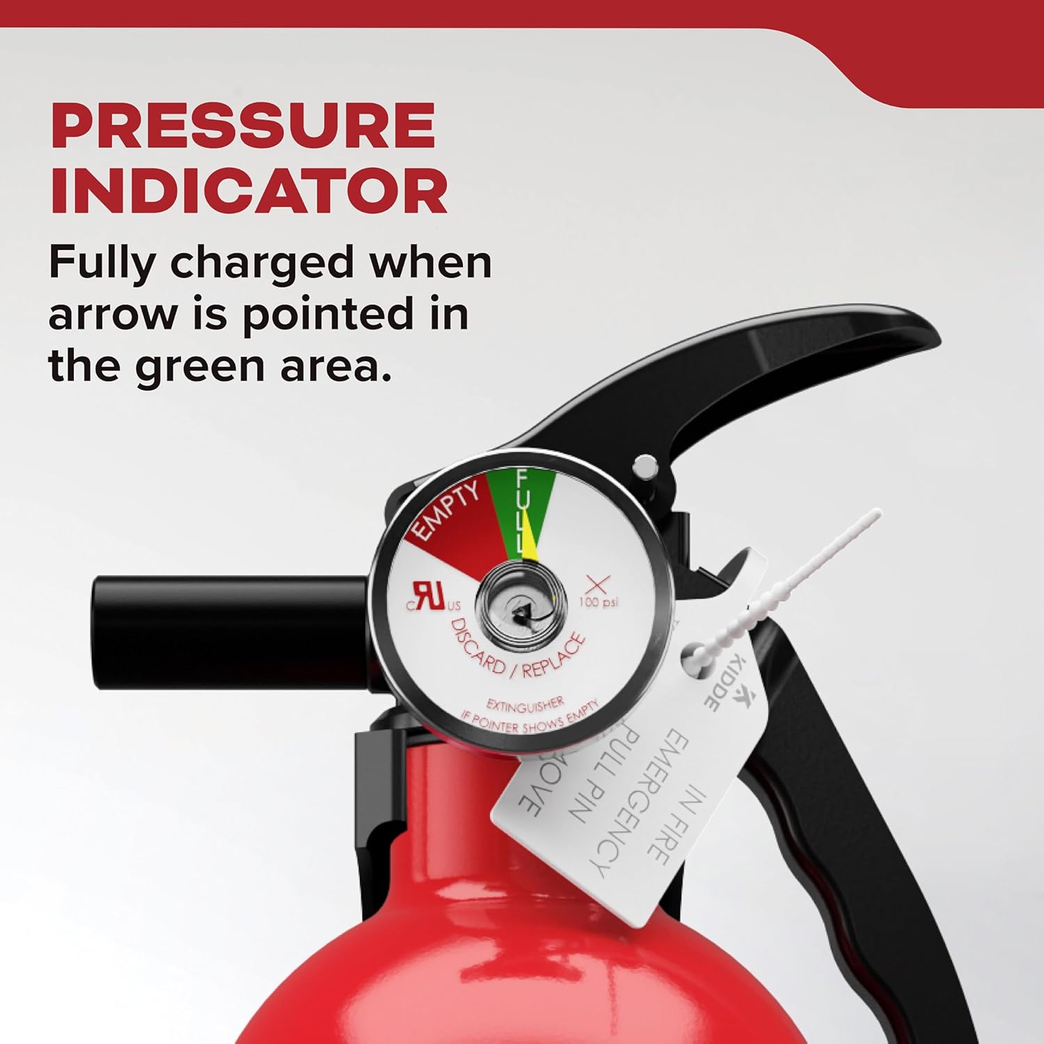 Kidde, FA110G, Multi Purpose Fire Extinguisher for Home, Office, Dorm, Residential, 1A10BC - Image 5