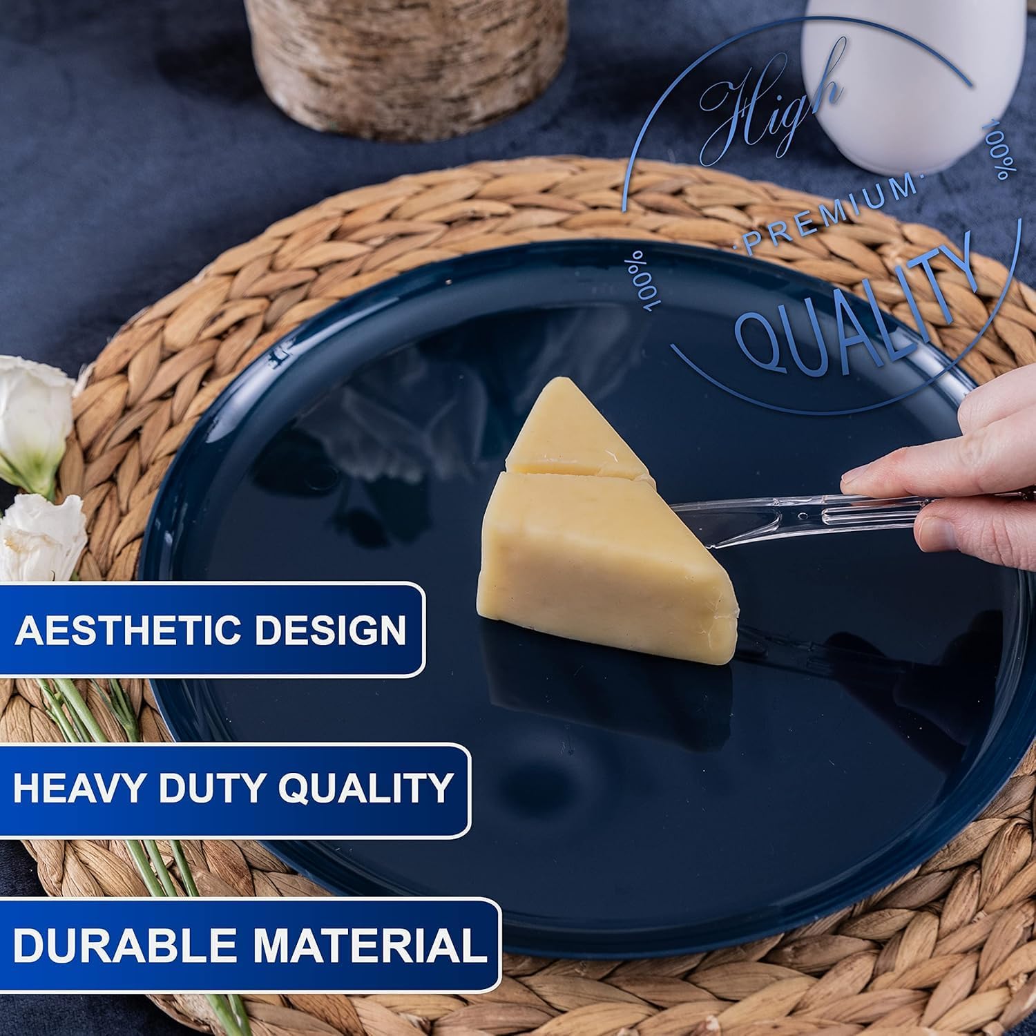 Party Bargains Disposable Cutlery set, SAPPHIRE Design, Clear Color, 360 Pieces: 180 Forks, 120 Spoons, 60 Knives - Image 5