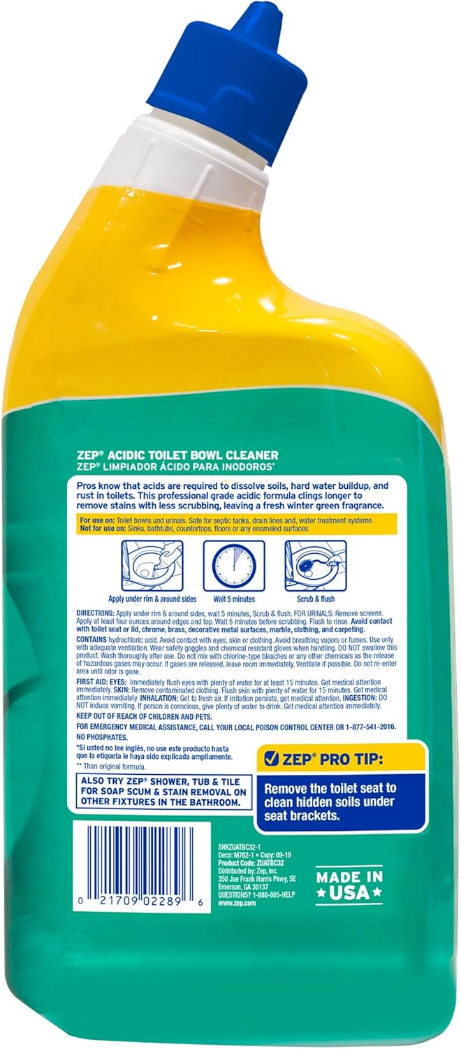 Zep Acidic Toilet Bowl Cleaner, 32 Oz - Image 2