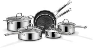 Pots and Pans Set Non Stick, 10 Pcs...